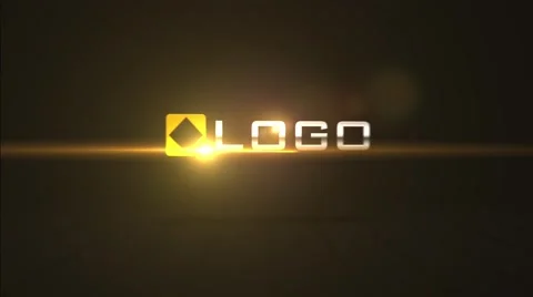 Simple Dark Business Logo Spin - Fire Optical Flare Light Streak Reveal Opener Stock After Effects