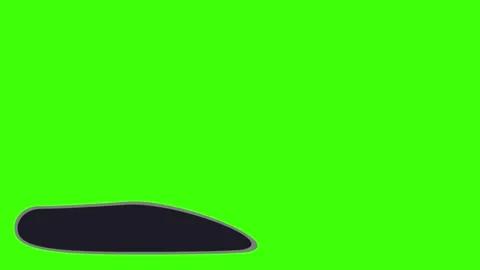 A simple dark oval shape in lower third Stock Footage 240600774