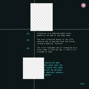 Simple Dark Template With 2 Spots For Media Content. Minimalistic Aesthetic Stock Illustration