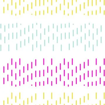 Simple dashed stitch embroidery vector seamless pattern 스톡 일러스트