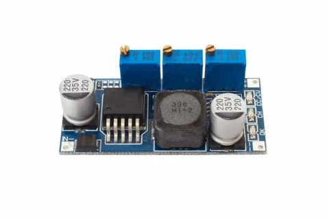 Simple DC DC converter board Stock Photos