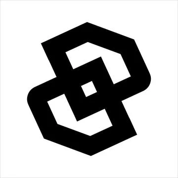 Simple DD, OO initials diamond shape logo Stock Illustration