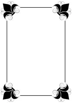Simple decorative frame Stock-Illustration