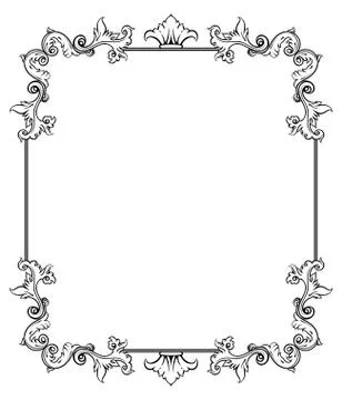 Simple decorative frame Stock Illustration