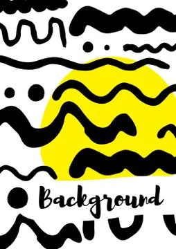 Simple decorative handmade background Stock Illustration