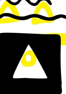 Simple decorative handmade background Stock Illustration