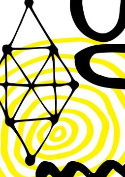 Simple decorative handmade background Stock Illustration