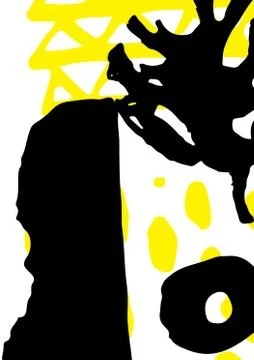 Simple decorative handmade background Illustrazione stock