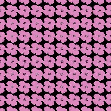 Simple design flower pattern Stock Illustration