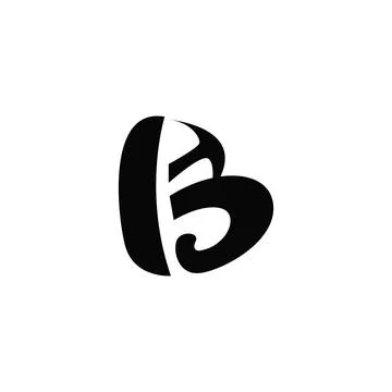 Simple design logo letter B design minimalist simple modern initial alphabe.. Stock Illustration