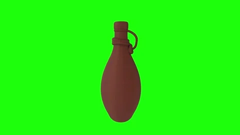 Simple design process of creating a clay bottle in vivid colors Stock Footage 292682337