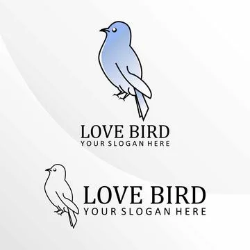 Simple design in the shape of a bird but looks elegant. Illustrazione stock
