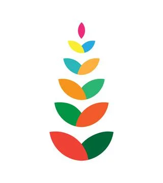 Simple design of a tree or plant Stock Illustration