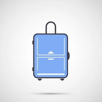 Simple design vector icon travel bag Stock Illustration