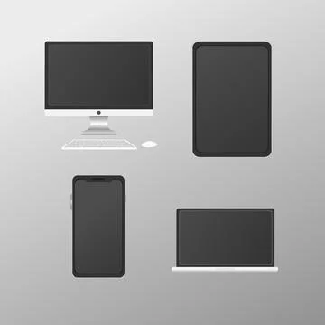 Simple device flat vector Stock Illustration