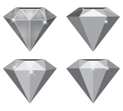 Simple Diamond Stock Illustration