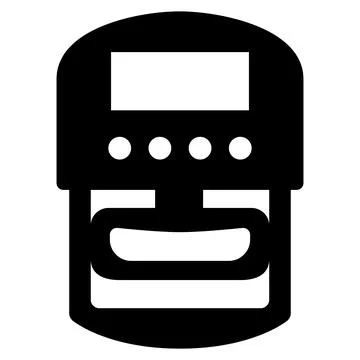 Simple digital grip dynamometer monochrome icon. Stock Illustration