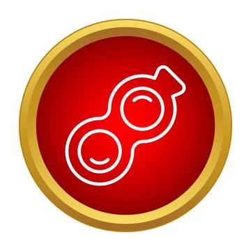 Simple dimple fidget toy icon managing stress Stock Illustration