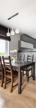 Simple dining space Stock Photos