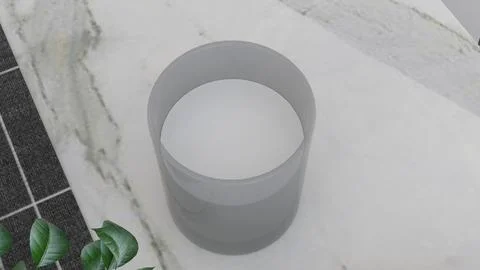 Simple dining table with white background Stock Illustration