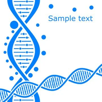 Simple DNA background Stock Illustration