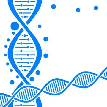Simple DNA background Stock Illustration