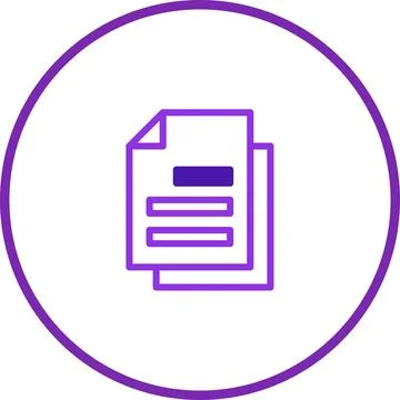 Simple document icon design representing files, information, data and paperwo Illustrazione stock