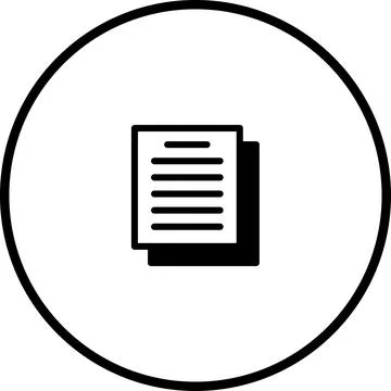 Simple document icon design with shadow effect for business applications 스톡 일러스트