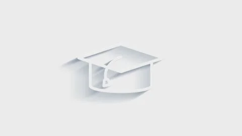 Simple document icon. White icon with shadow on transparent background. Видео 151526389