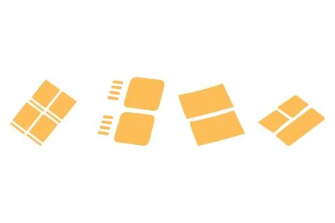 Simple document illustration design set Stock Illustration