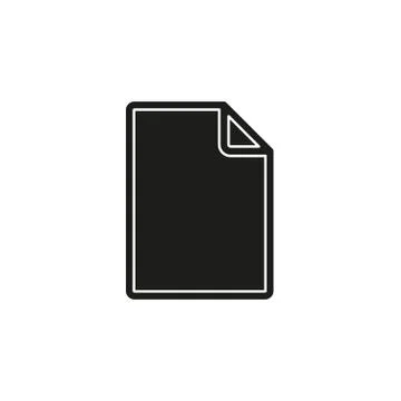 Simple Document Vector Icon Illustrazione stock