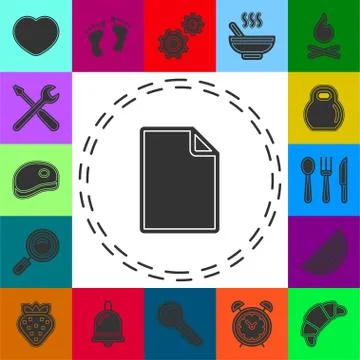 Simple Document Vector Icon イラスト素材