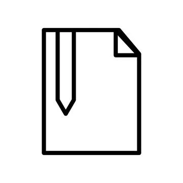 Simple documents Related Vector Line Icons. Contains such Icons as Contract.. 库存插图