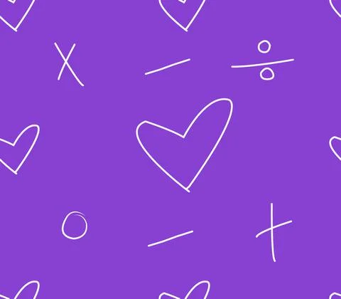 Simple doodle hand drawn vector seamless pattern mathematics illustration whi Stock Illustration