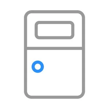 Simple door icon. Concept of access, entrance, and exit. Ilustración de archivo