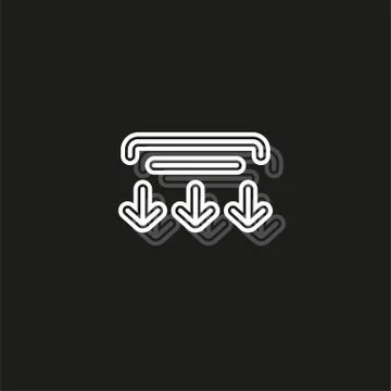 Simple Download Vector Icon Stock Illustration