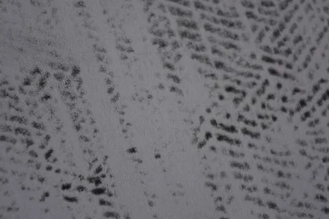 A simple drawing on clean white paper with an interesting black texture. Stock Photos