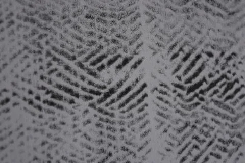 A simple drawing on clean white paper with an interesting black texture. Stock Photos