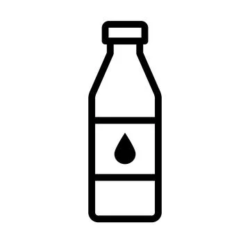 Simple drink plastic bottle icon. Vector. Stock Illustration