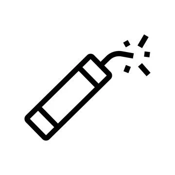 Simple dynamite icon. Explosive. Vector. Illustrazione stock