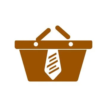 Simple e-commerce business cart logo and vector icon Stock Illustration