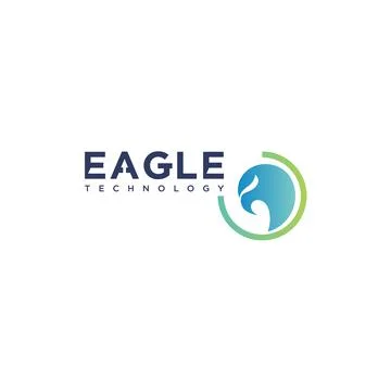Simple eagle head logo design Stock Illustration