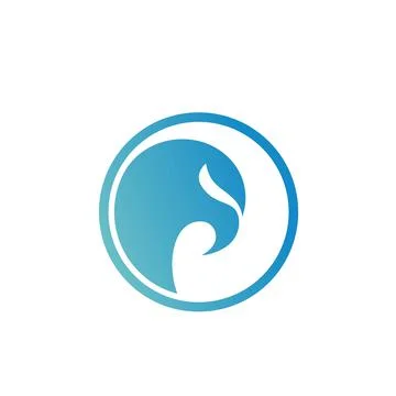 Simple eagle's head with a circle logo design Stock Illustration