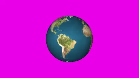 Simple Earth globe planet model rotating seamless loop animation background loop Stock Illustration
