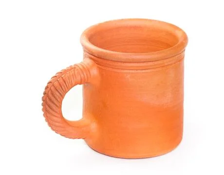 Simple Earthenware Mug Stock Photos