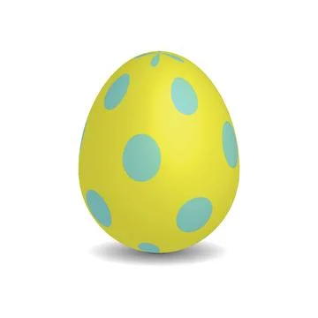 Simple Easter egg with dots Stock Illustration