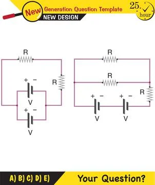 Simple electrical circuits Stock Illustration