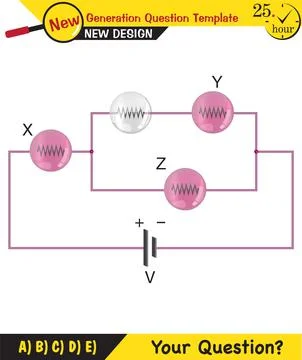 Simple electrical circuits Stock Illustration