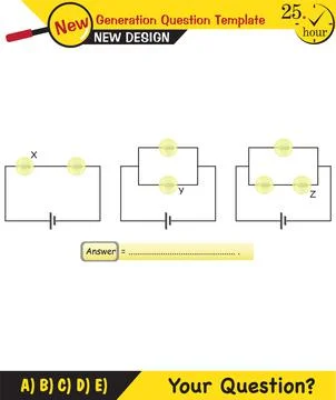 Simple electrical circuits Stock Illustration