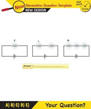 Simple electrical circuits Stock Illustration